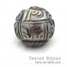 Perla de Tahiti Grabada 14 mm