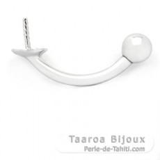 Piercing para perlas de 8 a 10 mm - Plata .925