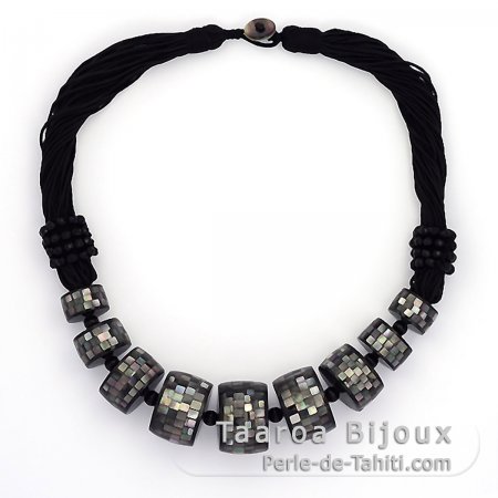 Tahiti nacarado collar - Longitud = 50 cm