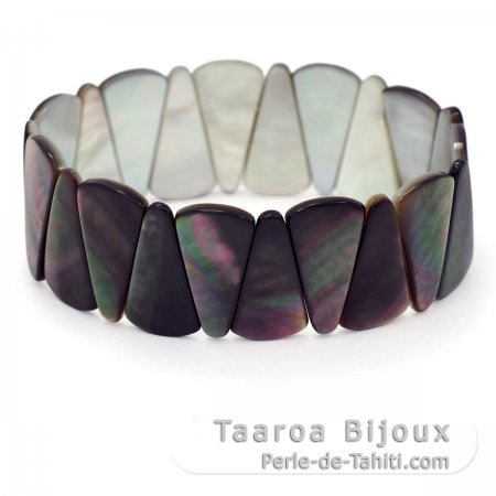 Tahiti nacarado Pulseira - Tamao = 18 cm