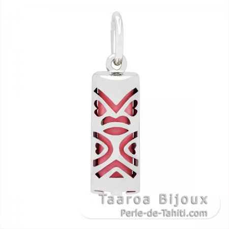 Tiki de Plata y gata Rosa - 15 mm - Oportunidad
