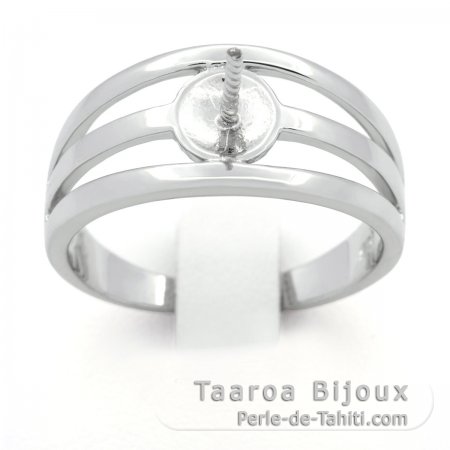 Anillo de Plata .925 para 1 Perla de 8 a 11 mm