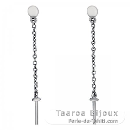 Aretes para perlas de 6 a 11 mm - Plata .925