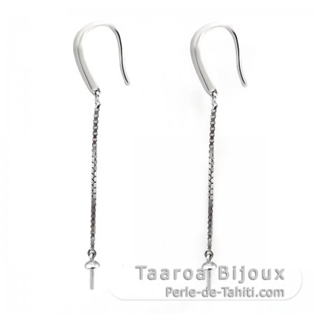 Brincos para prolas de 6 a 11 mm - Prata .925