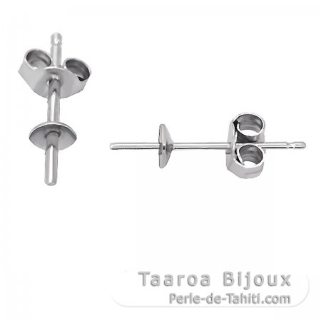 Aretes para perlas de 6 a 12 mm - Plata .925