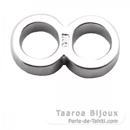 Anillo doble - Plata - Longitud = 10.9 mm