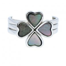 Anillos de Plata y nacarado de Tahiti