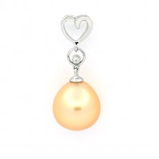 Colgante de Plata y 1 Perla de Australia Semi-Barroca C 11.4 mm
