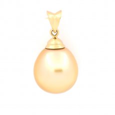Colgante de Oro de 18K con 1 Perla de Australia Semi-Barroca A/B 12.2 mm