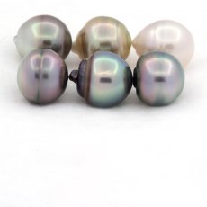 Lote de 6 Perlas de Tahiti Anilladas C de 11 a 11.4 mm