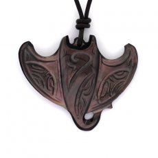 Colgante de Manta Raya en Nacarado de Tahiti