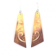 Aretes de Plata y nacarado de Tahiti