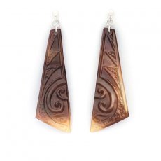 Aretes de Plata y nacarado de Tahiti