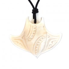 Colgante de Manta Raya de Hueso