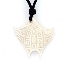 Colgante de Manta Raya de Hueso