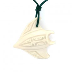 Colgante de Manta Raya de Hueso