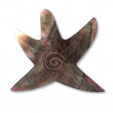 Forma Estrella en nacarado - Dimensiones: 63 x 60 mm