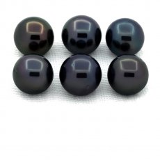 Lote de 6 Perlas de Tahiti Redondas C/D de 7.5 a 7.8 mm