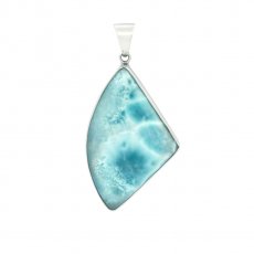 Colgante de Plata y 1 Larimar - 57 x 30 x 7 mm - 21.5 gr