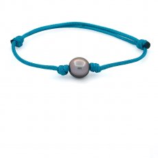 Pulsera de Niln y 1 Perla de Tahiti Semi-Barroca C 10.1 mm