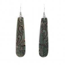 Orecchini in Madreperla di Tahiti - 52 x 12 mm