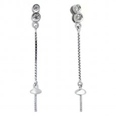 Aretes para perlas de 7.5 a 10 mm - Plata .925