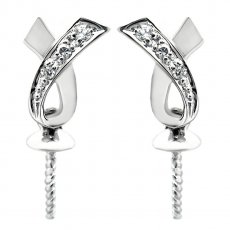 Aretes para perlas de 8 a 12 mm - Plata .925