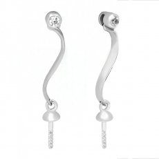 Aretes para perlas de 8 a 11 mm - Plata .925