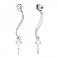 Aretes para perlas de 8 a 11 mm - Plata .925