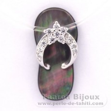 Sandalia en Nacarado y plata - Regalo libre para las compras sobre 700 Euros