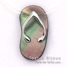 Sandalia en Nacarado y plata - Regalo libre para las compras sobre 500