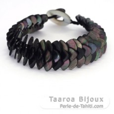 Tahiti nacarado brazalete - Longitud = 19 cm