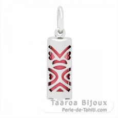 Tiki de Plata y gata Rosa - 15 mm - Oportunidad