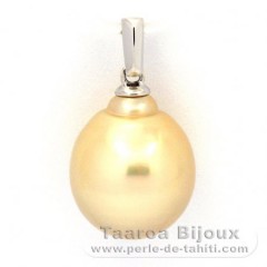 Colgante de Plata y 1 Perla de Australia Barroca C 11.8 mm