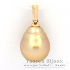 Colgante de Oro 18Kl y 1 Perla de Australia Anillada B 10.3 mm