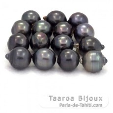 Lote de 15 Perlas de Tahiti Barrocas D de 12  12.4 mm