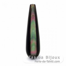 Forma gota en Nacarado de Tahiti - 30 x 8 mm