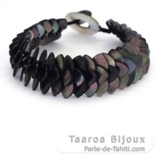 Tahiti nacarado brazalete - Longitud = 18 cm