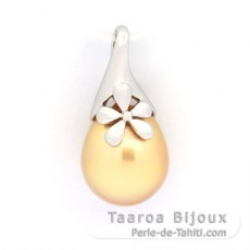 Colgante de Plata y 1 Perla de Australia Semi-Barroca C 11.6 mm