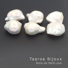 6 Perlas de Agua Dulce Barrocas B 13.5 mm