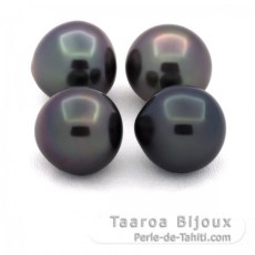 Lote de 4 Perlas de Tahiti Semi-Barrocas B de 11 a 11.3 mm