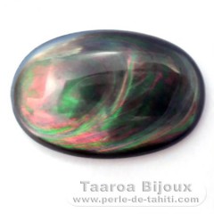 Forma ovalada en Nacarado de Tahiti - 30 x 20 x 4 mm