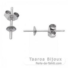 Aretes para perlas de 6 a 12 mm - Plata .925