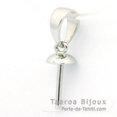 Colgante y Broche de Plata con 7 Keishis de Tahiti